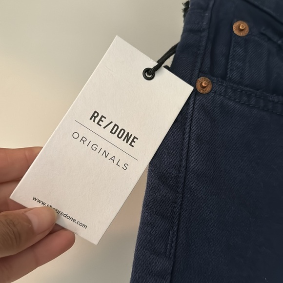 NWT re/done jeans navy blue - Picture 7 of 8